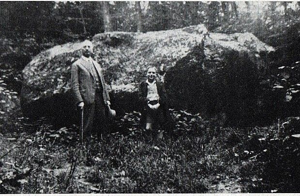 "Płaski Kamień", pocz. XX w. (zdjęcie ze strony www.reiseleiter-leba.eu)