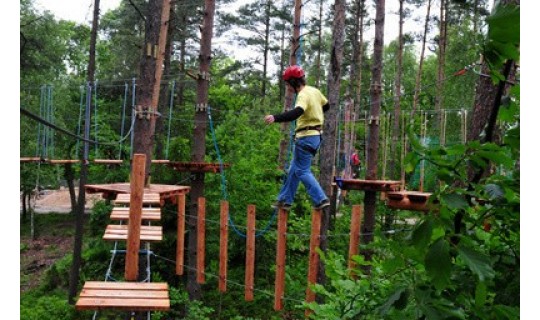 Park Linowy Tarzan Park w Łebie