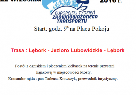 Grafika 1: Jesienny Rajd Pieszy 22 września 2016 r.