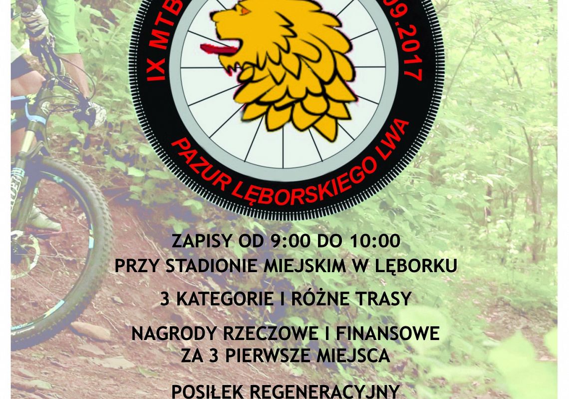 Grafika 1: IX MTB TOUR LĘBORK "Pazur Lęborskiego Lwa"