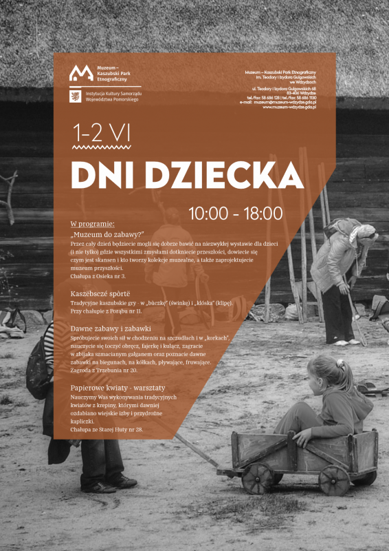 Grafika 1: Dni Dziecka w Muzeum – Kaszubskim Parku Etnograficznym we Wdzydzach