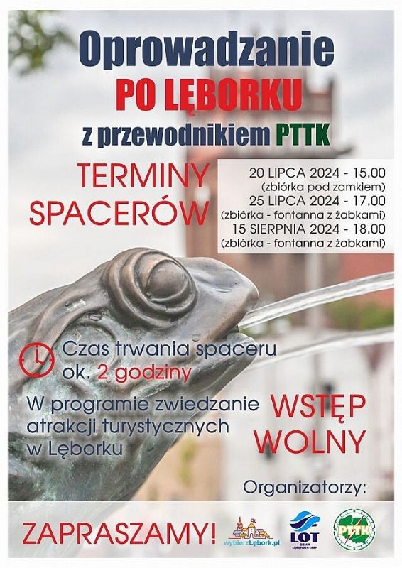 Grafika 1: Oprowadzanie po Lęborku z przewodnikiem PTTK