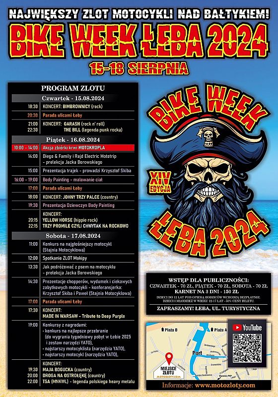 Grafika 1: Bike Week Łeba 2024 - XIV Festiwal Motocyklwy