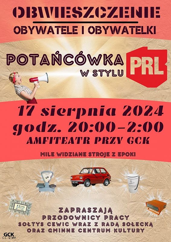 Grafika 1: Potańcówka w stylu PRL