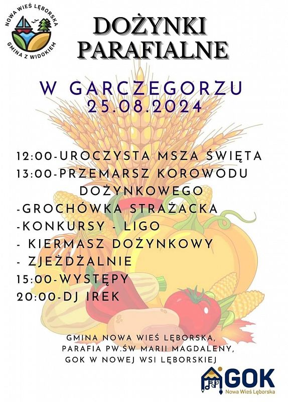 Grafika 1: Dożynki parafialne w Garczegorzu