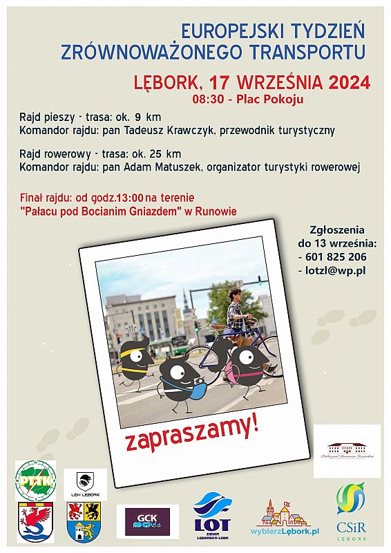 Grafika 1: Rajd pieszy i rowerowy w ramach ETZT