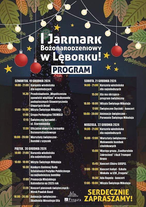 Grafika 1: I Jarmark Bożonarodzeniowy w Lęborku