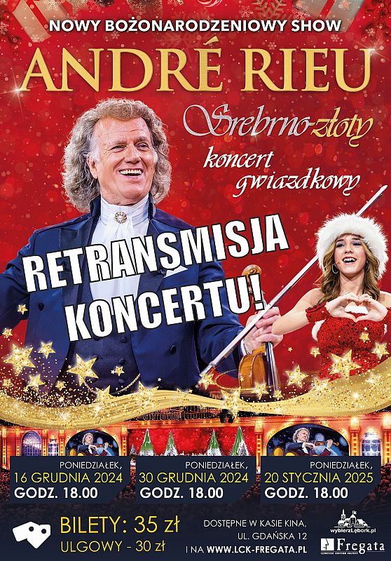 Grafika 1: Retransmisja gali "André Rieu. Srebrno-złoty koncert gwiazdkowy"