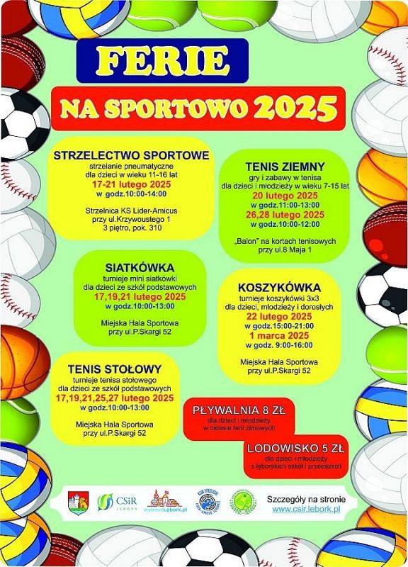 Grafika 1: Ferie na Sportowo 2025