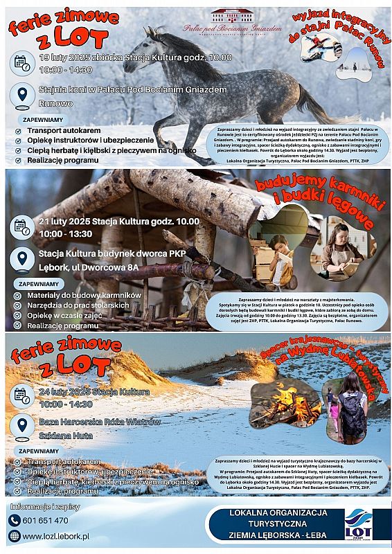 Grafika 1: Ferie zimowe z LOT "Ziemia Lęborska - Łeba"