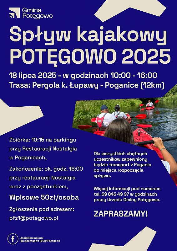 Grafika 1: Spływ kajakowy w gminie Potęgowo