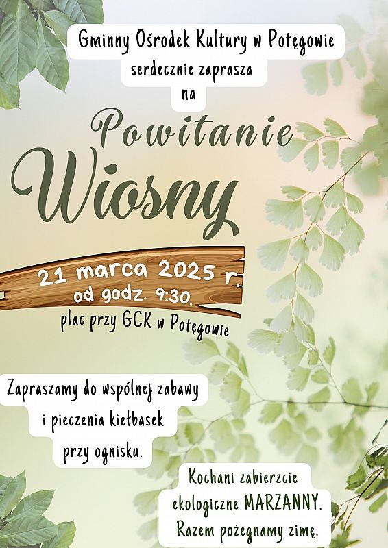 Grafika 1: Powitanie wiosny w Potęgowie