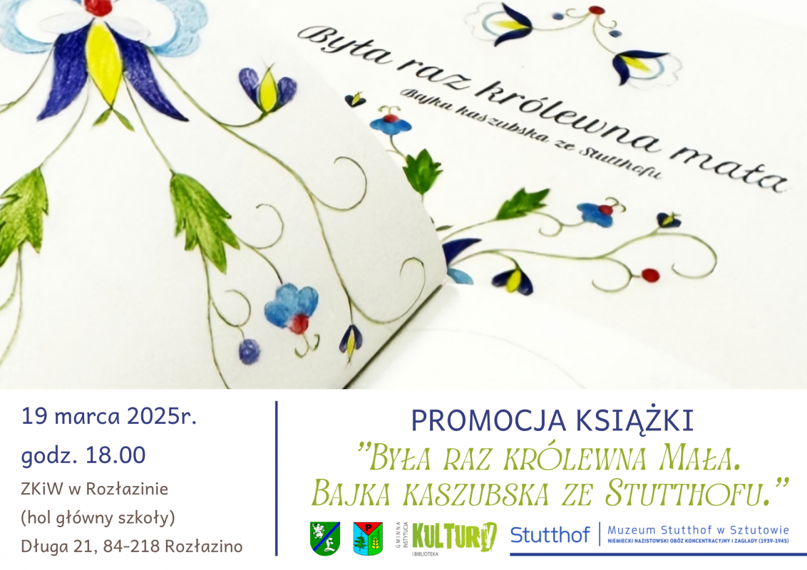Grafika 1: Promocja książki: „Była raz królewna mała. Bajka kaszubska ze Stutthofu.”