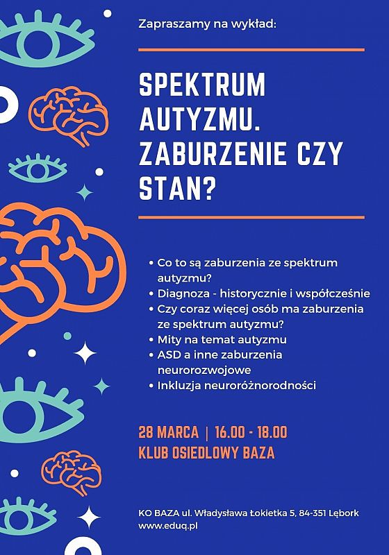Grafika 1: „Spektrum autyzmu. Zaburzenie czy stan?” - wykład