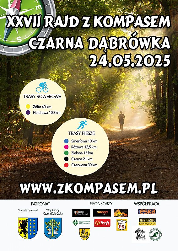 Grafika 1: XXVII Rajd z kompasem w Czarnej Dąbrówce