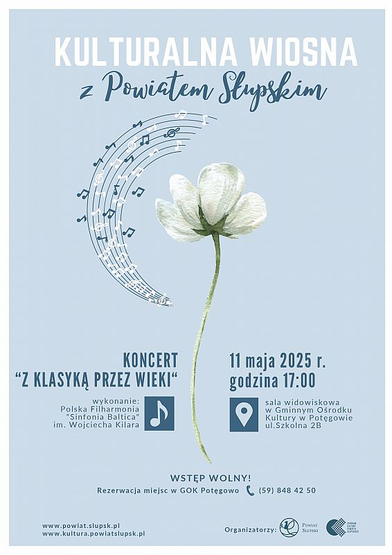 Grafika 1: Kulturalna Wiosna z Powiatem Słupskim- koncert "Z klasyką przez wieki"