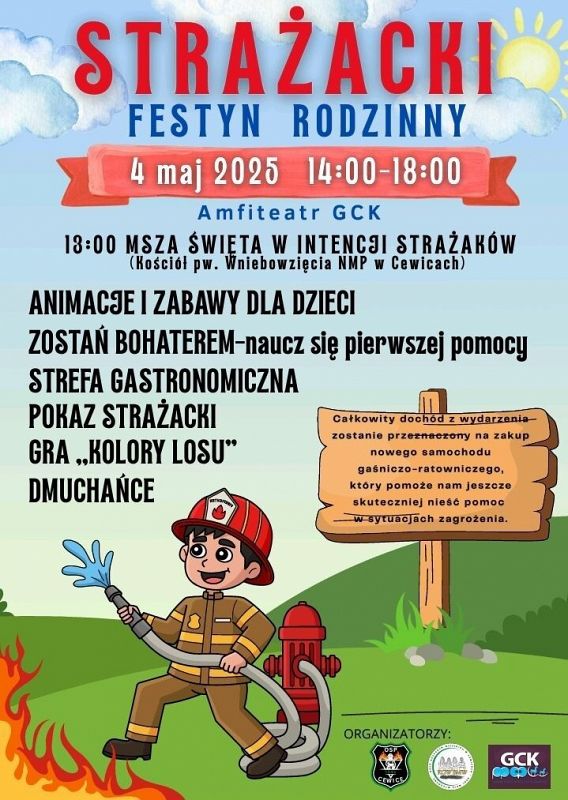 Grafika 1: Strażacki festyn rodzinny w Cewicach