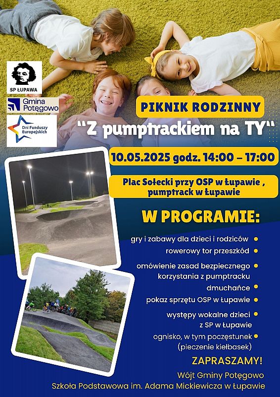Grafika 1: Piknik Rodzinny w Łupawie "Z pumptrackiem na TY"