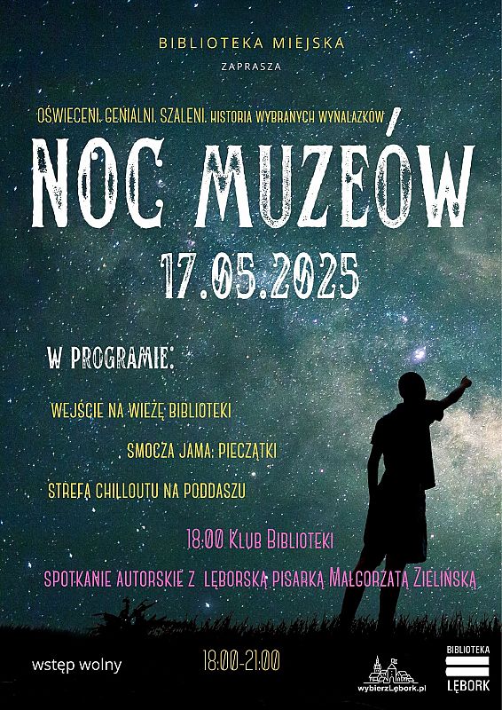 Grafika 1: Noc Muzeów w lęborskiej bibliotece
