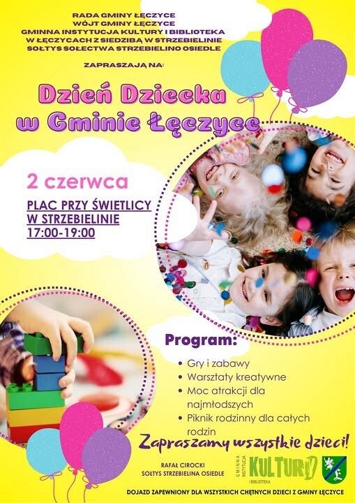 Grafika 1: Dzień Dziecka w gminie Łęczyce