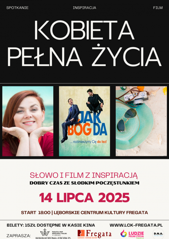 Grafika 1: KOBIETA PEŁNA ŻYCIA - spotkanie w lipcu we "Fregacie"