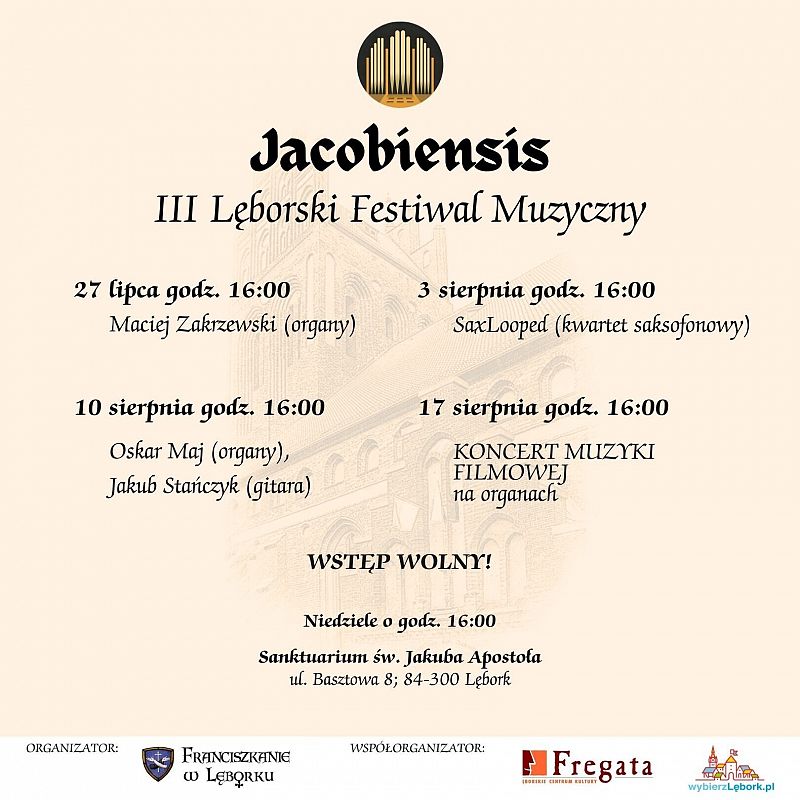 Grafika 1: Jacobiensis - III Lęborski Festiwal Muzyczny