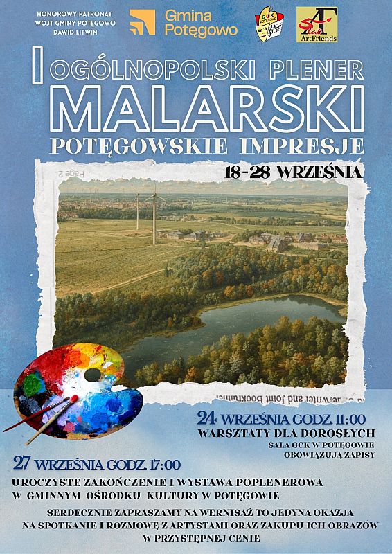 Grafika 1: Wernisaż prac I Ogólnopolskiego Pleneru Malarskiego "Potęgowskie Impresje"