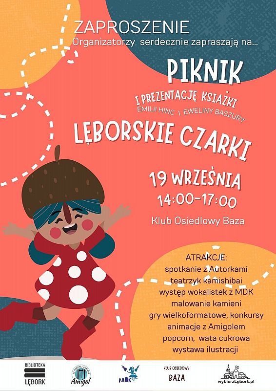 Grafika 1: Piknik i prezentacja książki "Lęborskie czarki"
