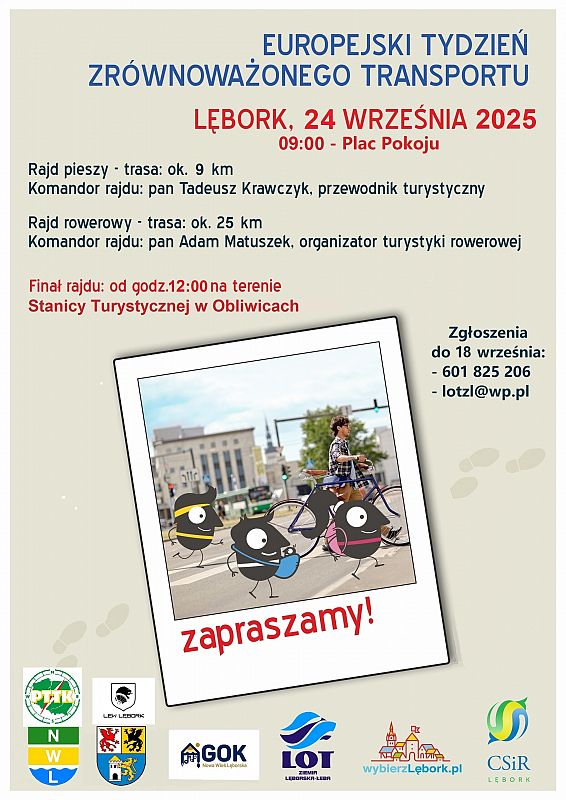 Grafika 1: Rajd pieszy i rowerowy w ramach ETZT