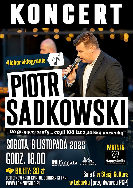 Grafika 1: Koncert Piotra Sadkowskiego z zespołem