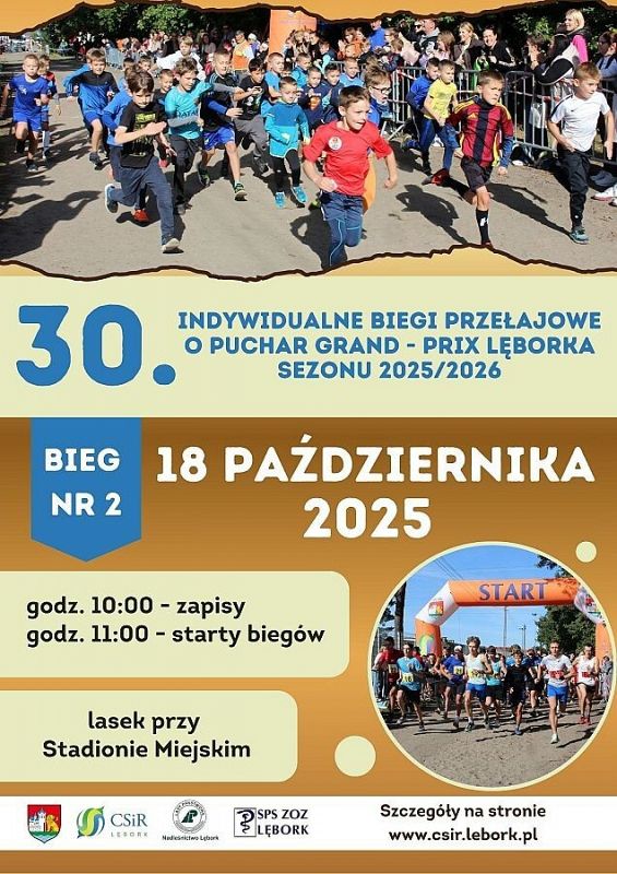 Grafika 1: 30. Edycja Indywidualnych Biegów Przełajowych - Bieg nr 2