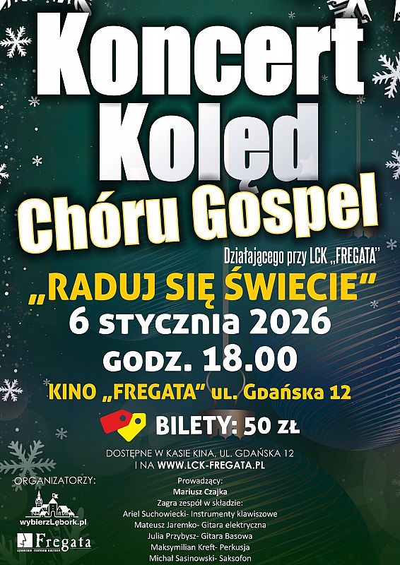 Grafika 1: Koncert kolęd Chóru Gospel