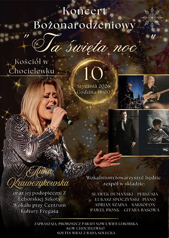 Grafika 1: Koncert Bożonarodzeniowy "Ta święta noc"