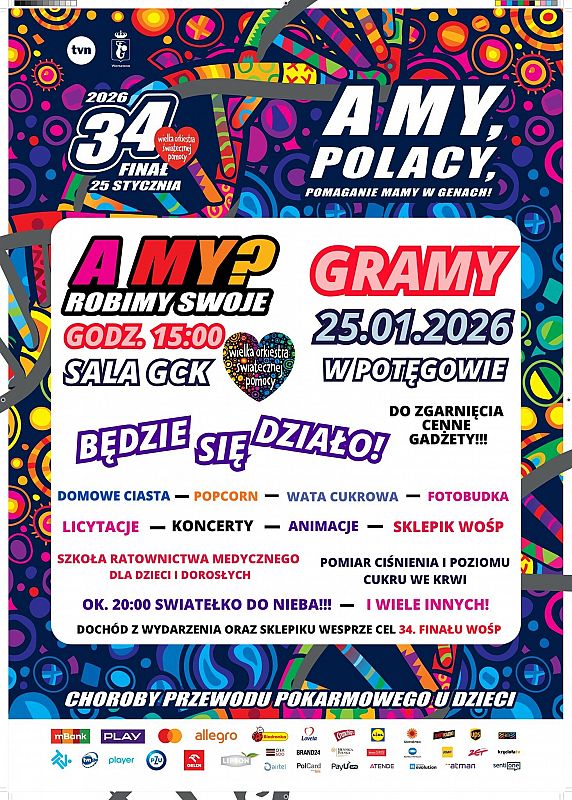 Grafika 1: 34. Finał WOŚP w gminie Potęgowo