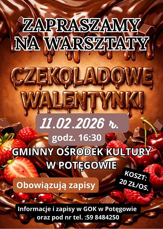 Grafika 1: Warsztaty "Czekoladowe Walentynki"