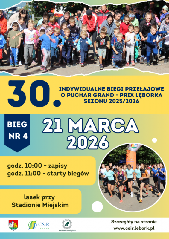 Grafika 1: 30. Edycja Indywidualnych Biegów Przełajowych (bieg nr 4)