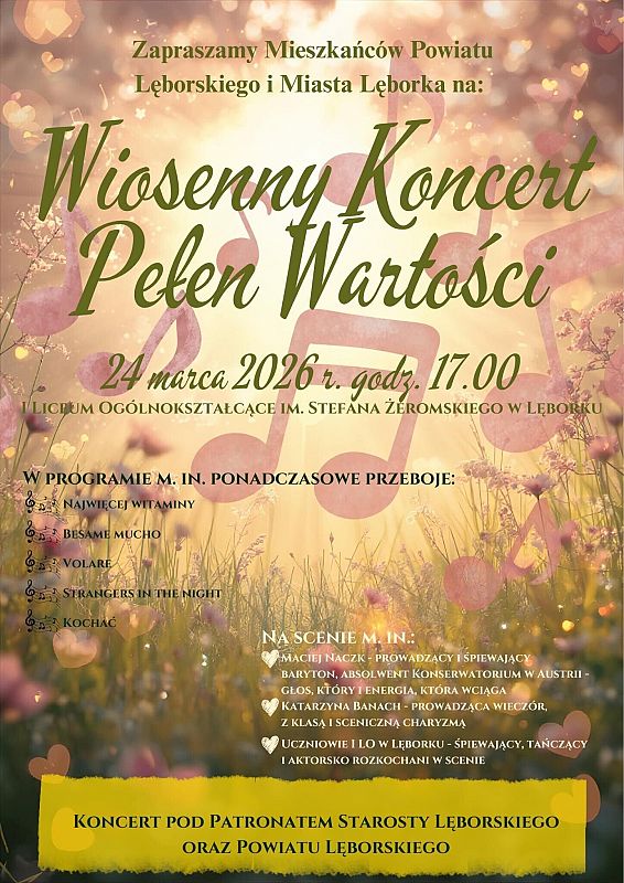 Grafika 1: Wiosenny Koncert Pełen Wartości