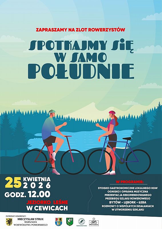 Grafika 1: Zlot rowerzystów "Spotkajmy się w samo południe"