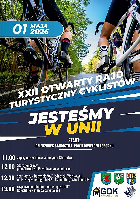 Grafika 1: XXII Otwarty Rajd Turystyczny Cyklistów "Jesteśmy w Unii"
