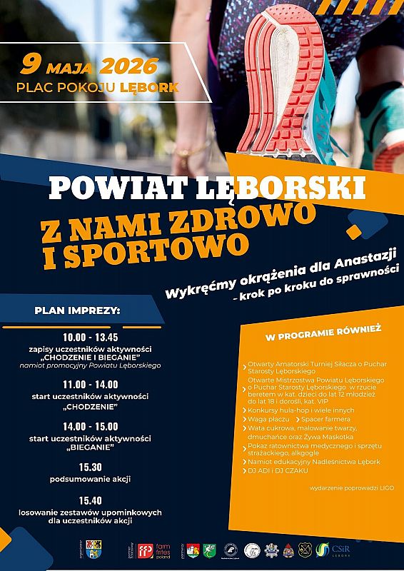 Grafika 1: Powiat Lęborski – z nami zdrowo i sportowo (edycja 2026)