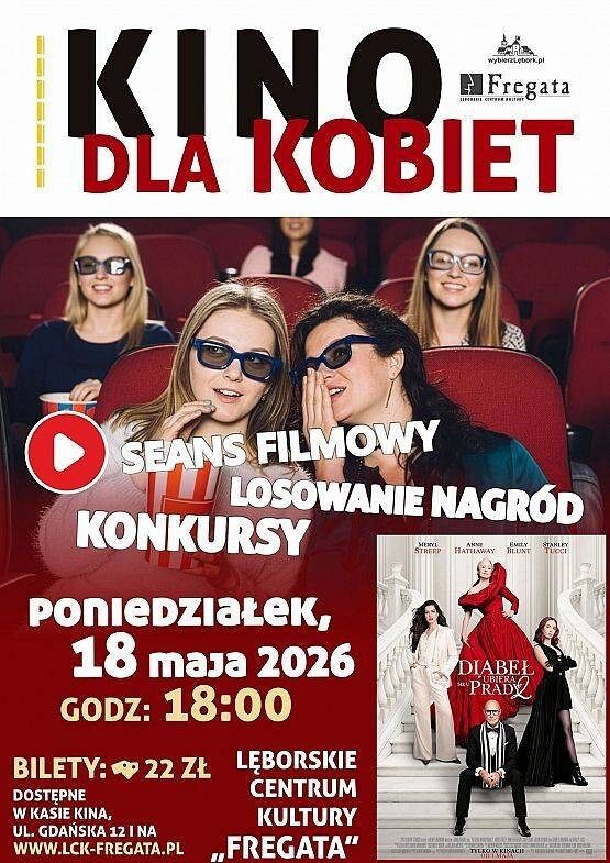 Grafika 1: "Kino dla Kobiet" w maju - zapraszamy na spotkanie