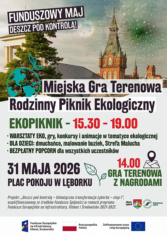 Grafika 1: Rodzinny Piknik Ekologiczny w Lęborku + Miejska Gra Terenowa