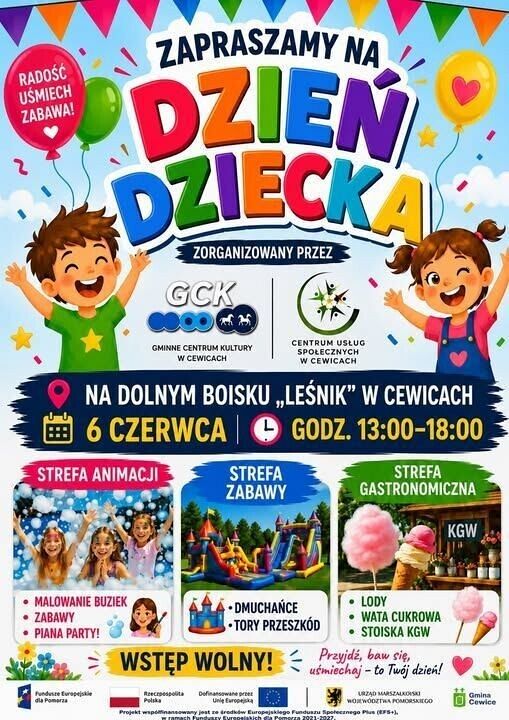 Grafika 1: Dzień Dziecka w Cewicach