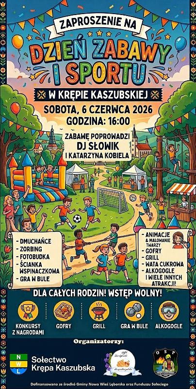Grafika 1: Dzień zabaw i sportu w Krępie Kaszubkiej