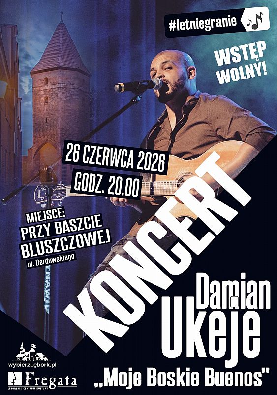 Grafika 1: Letnie granie 2026 - koncert Damiana Ukeje