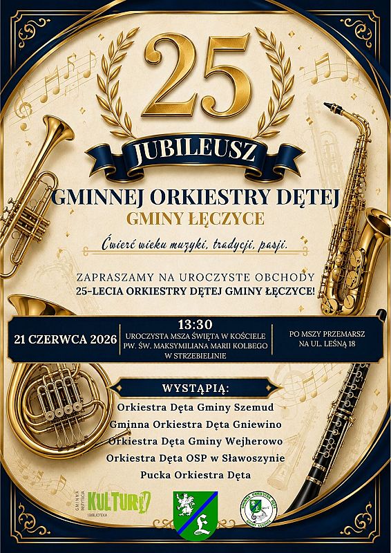 Grafika 1: Jubileusz 25-lecia Gminnej Orkiestry Dętej Gminy Łęczyce