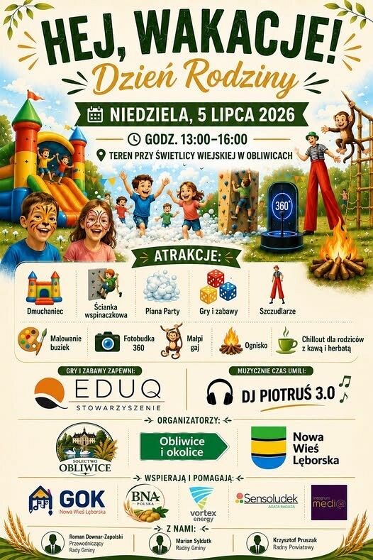 Grafika 1: Dzień Rodziny „Hej, Wakacje!”