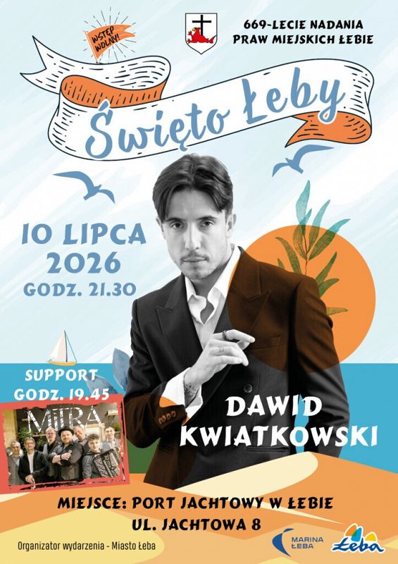 Grafika 1: Święto Łeby – koncert Dawida Kwiatkowskiego