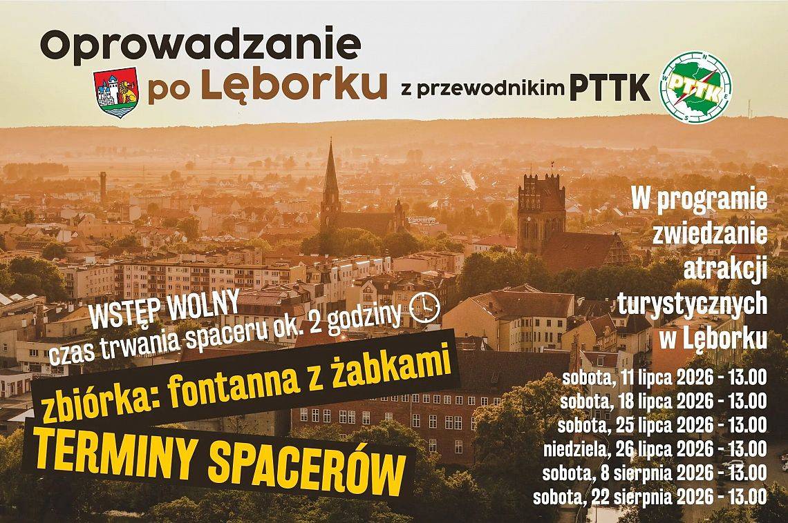 Grafika 1: Oprowadzanie po Lęborku z przewodnikiem PTTK