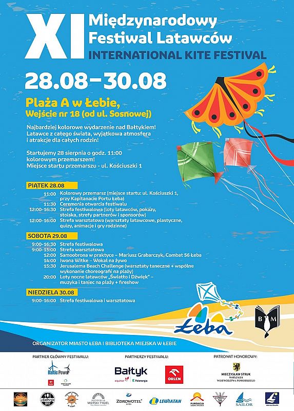 Grafika 1: XI Międzynarodowy Festiwal Latawców Łeba 2026